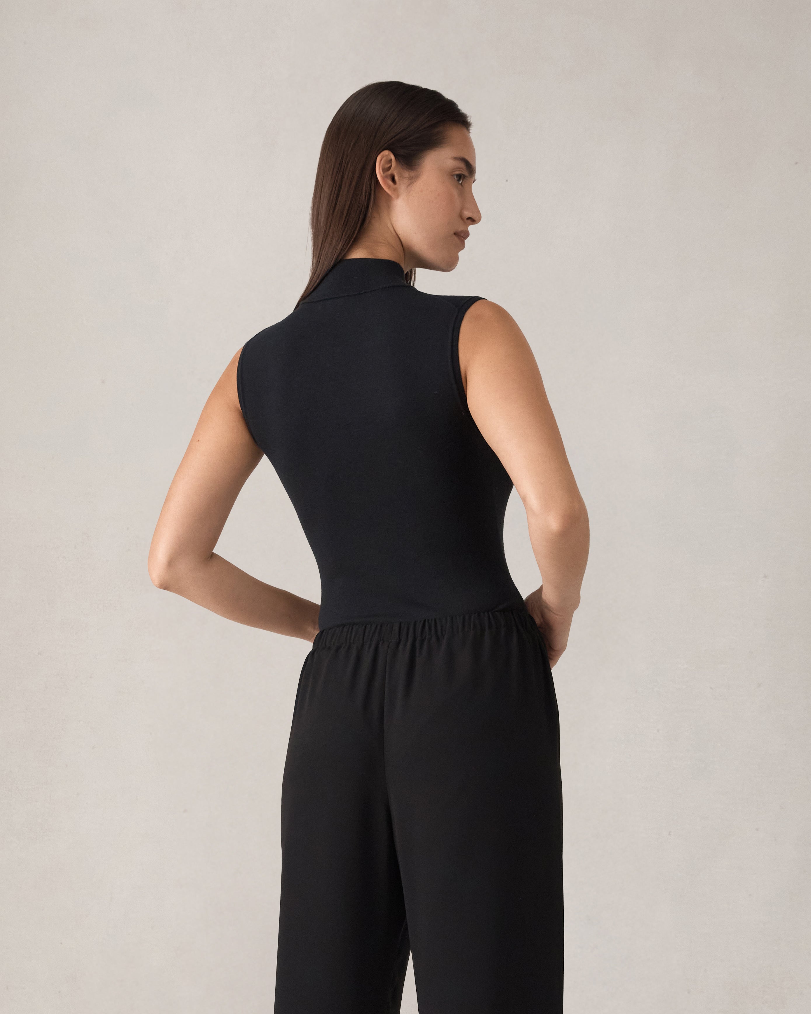 Esther Knit Body Suit - Black