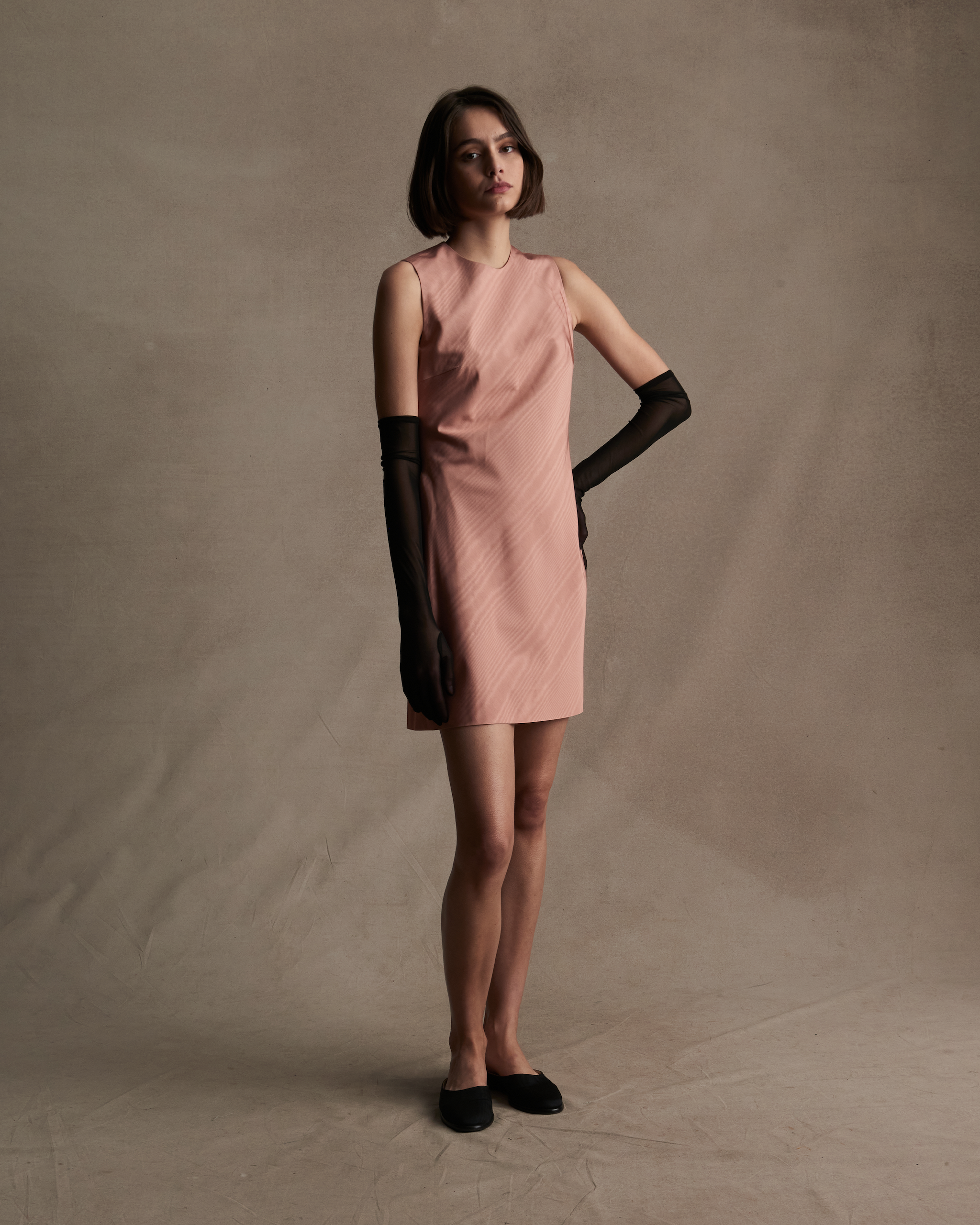 Chelsea Dress - Pink Moire