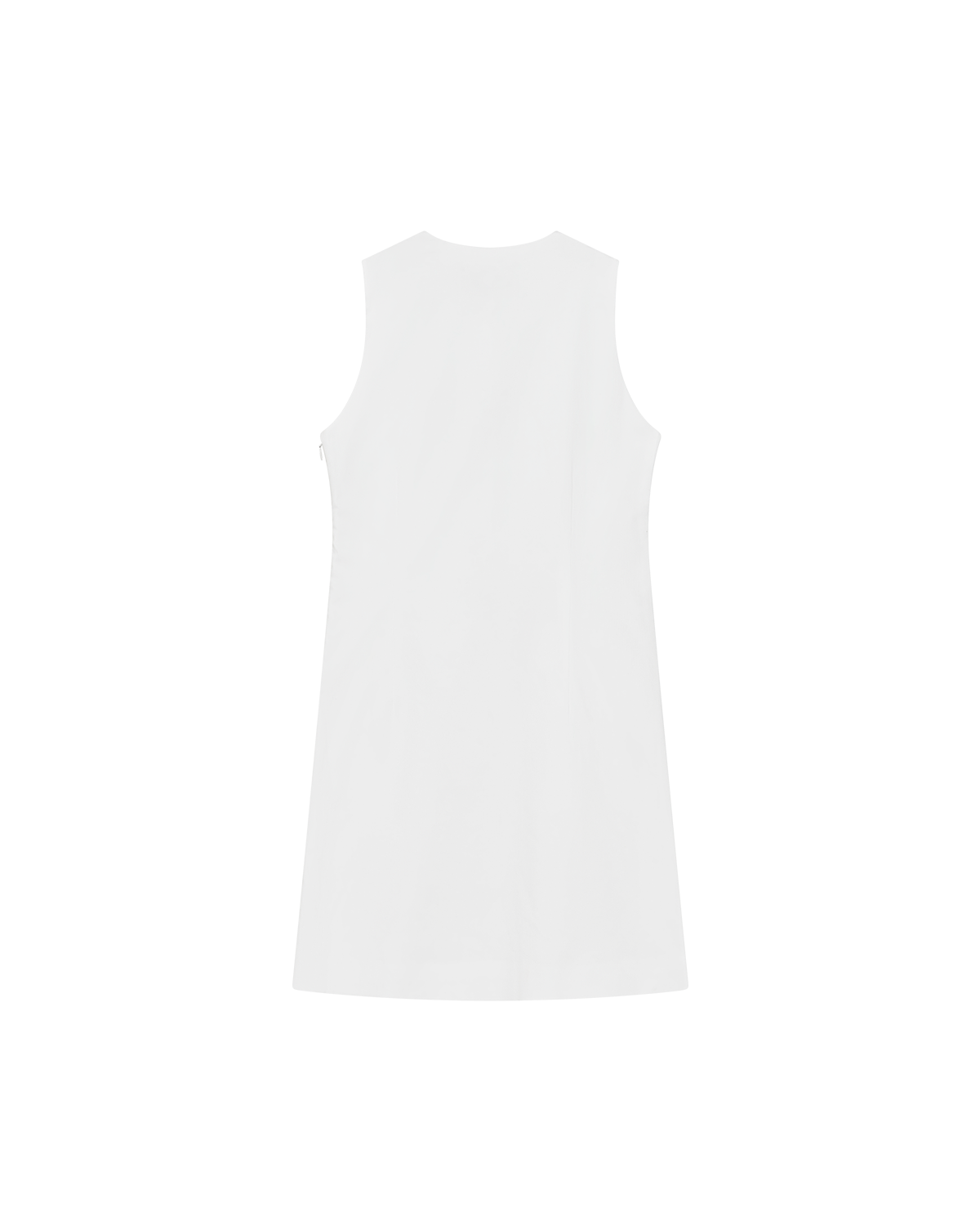 Christy Dress - White Rib
