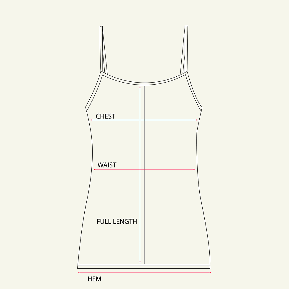 Taupe Lucia Camisole measurements