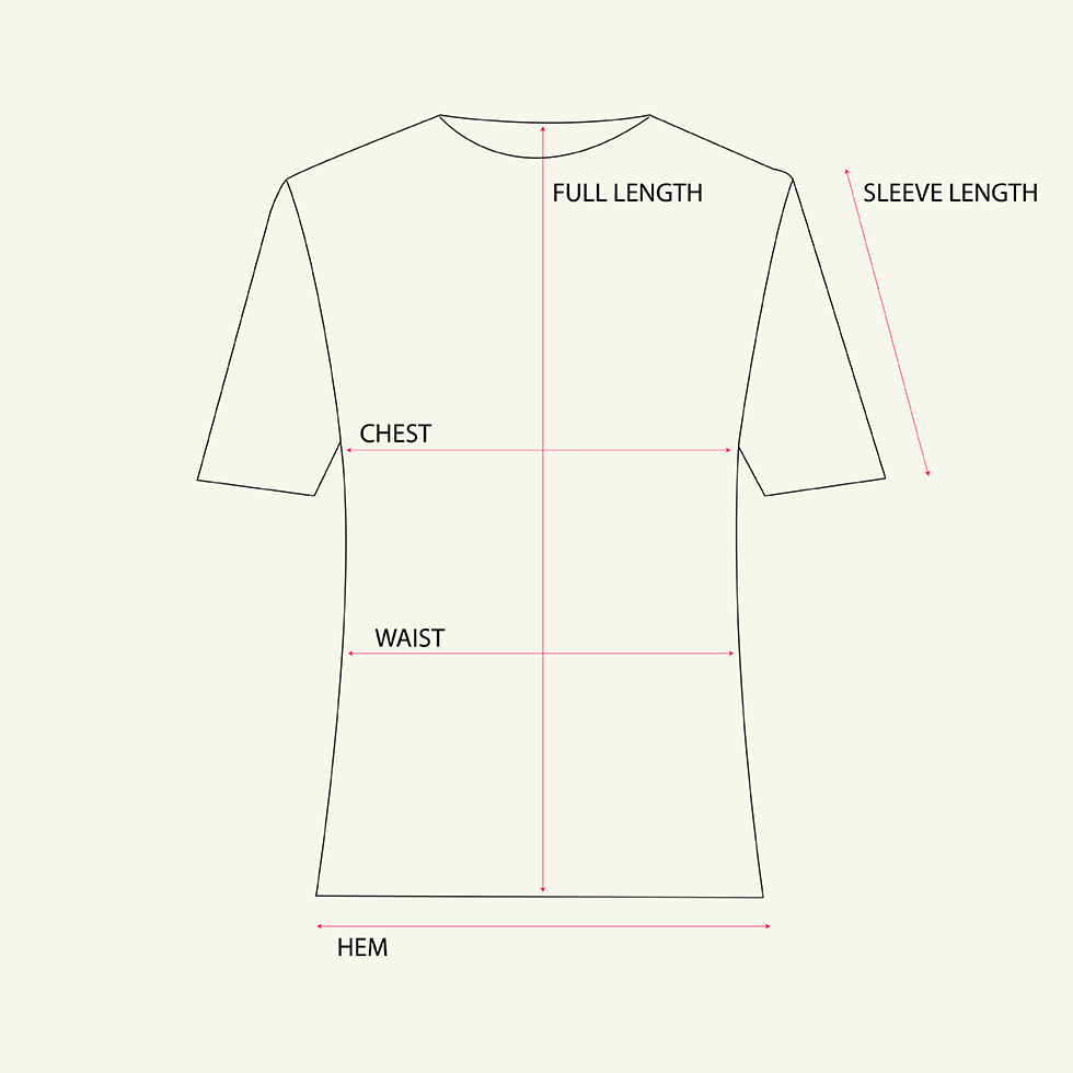Femme Tee measurements