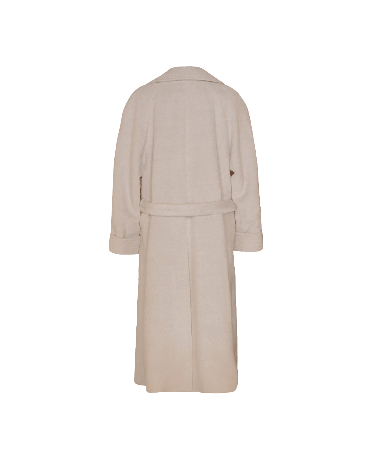 Double Breasted Raglan Overcoat - Gesso Cream