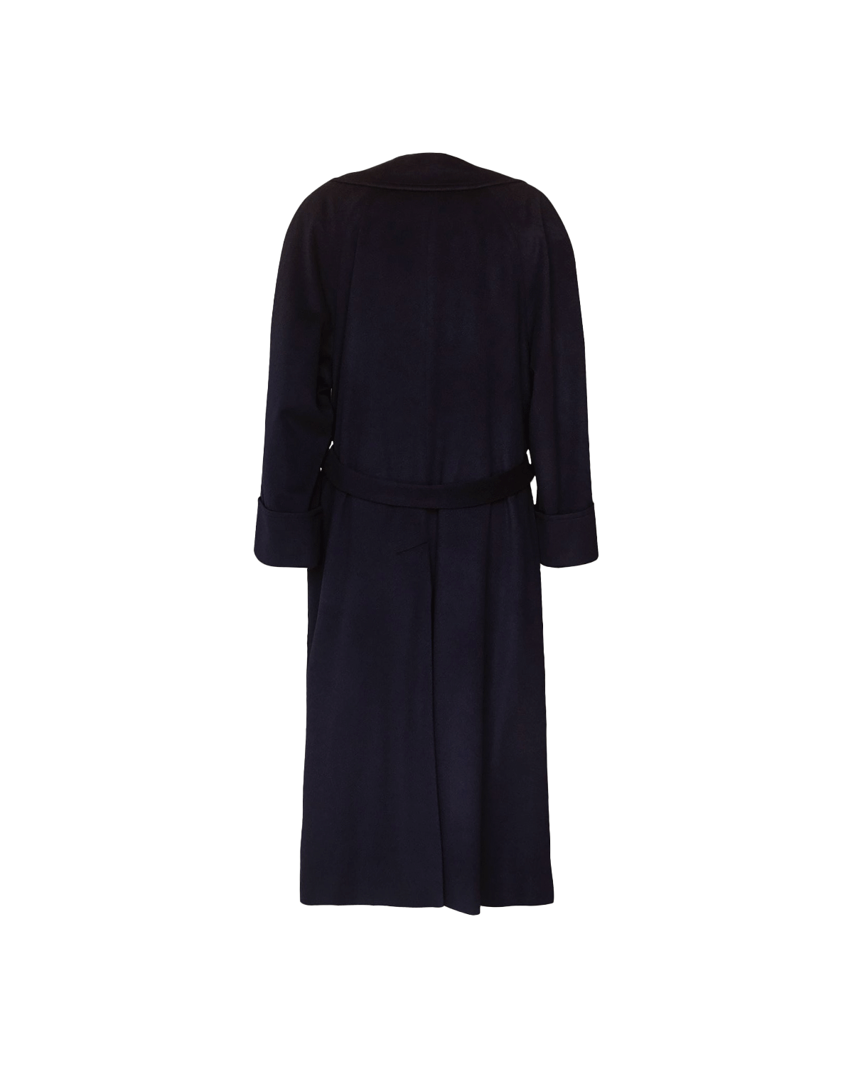 Double Breasted Raglan Overcoat - Navy