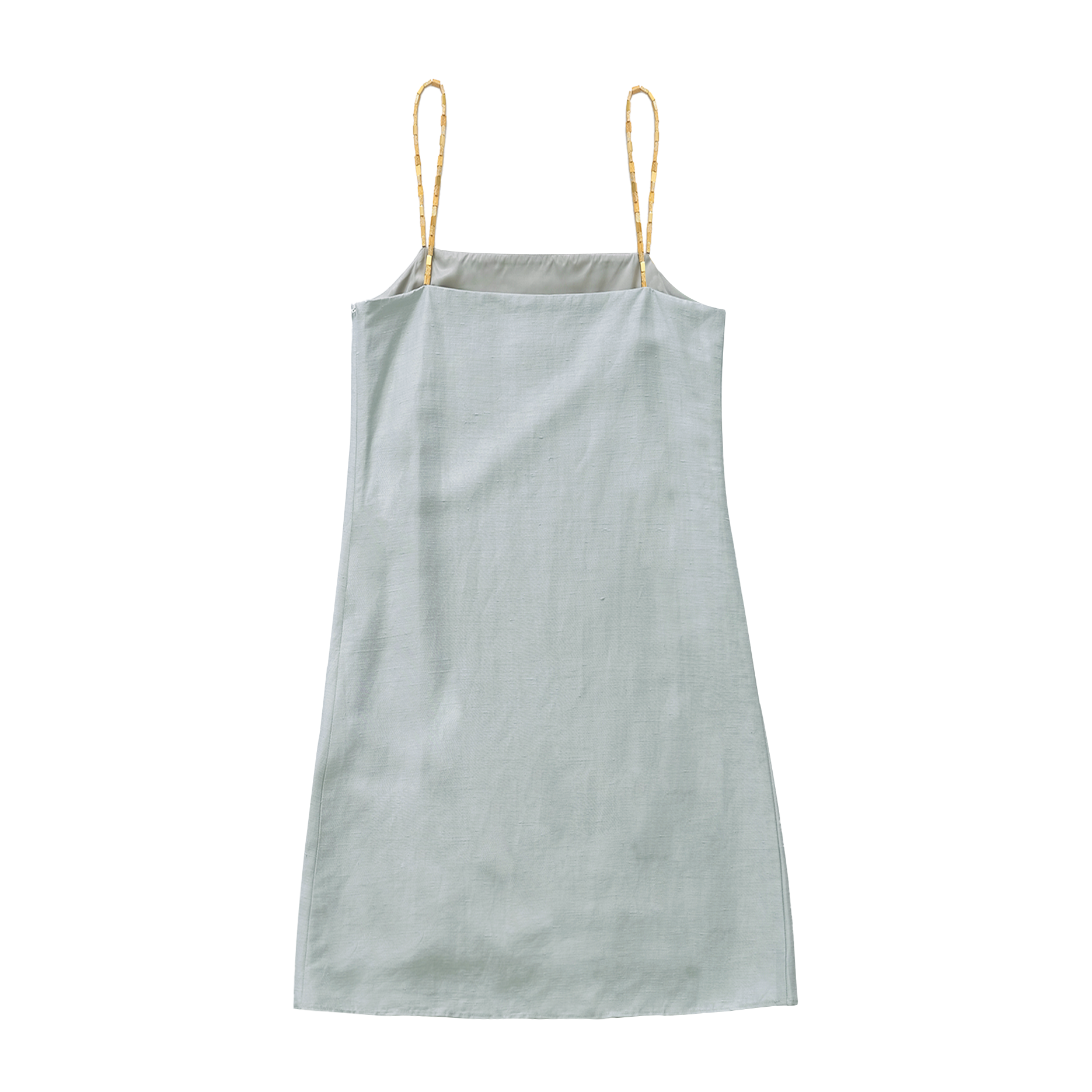 Helena Beaded Mini Dress - Dusty Blue