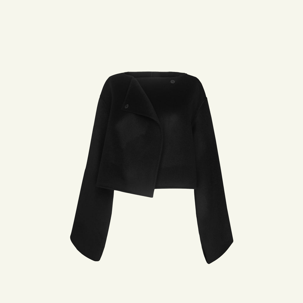 Rosie Cropped Jacket - Black