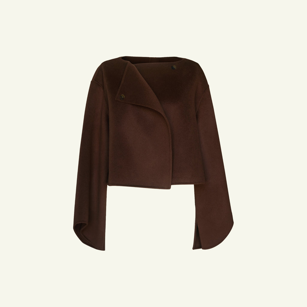 Rosie Cropped Jacket - Chestnut