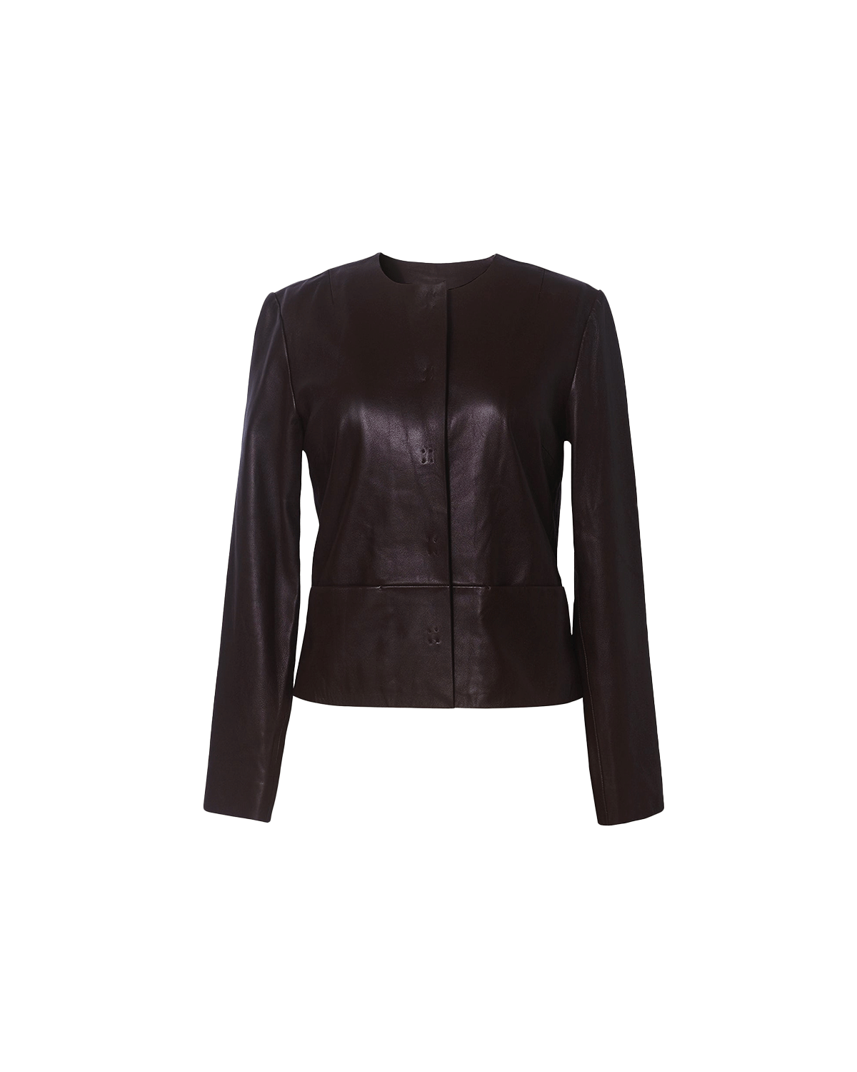 Marina Leather Jacket - Bitter Chocolate