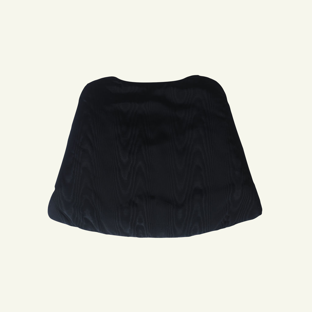 Padded Cape - Black Moire