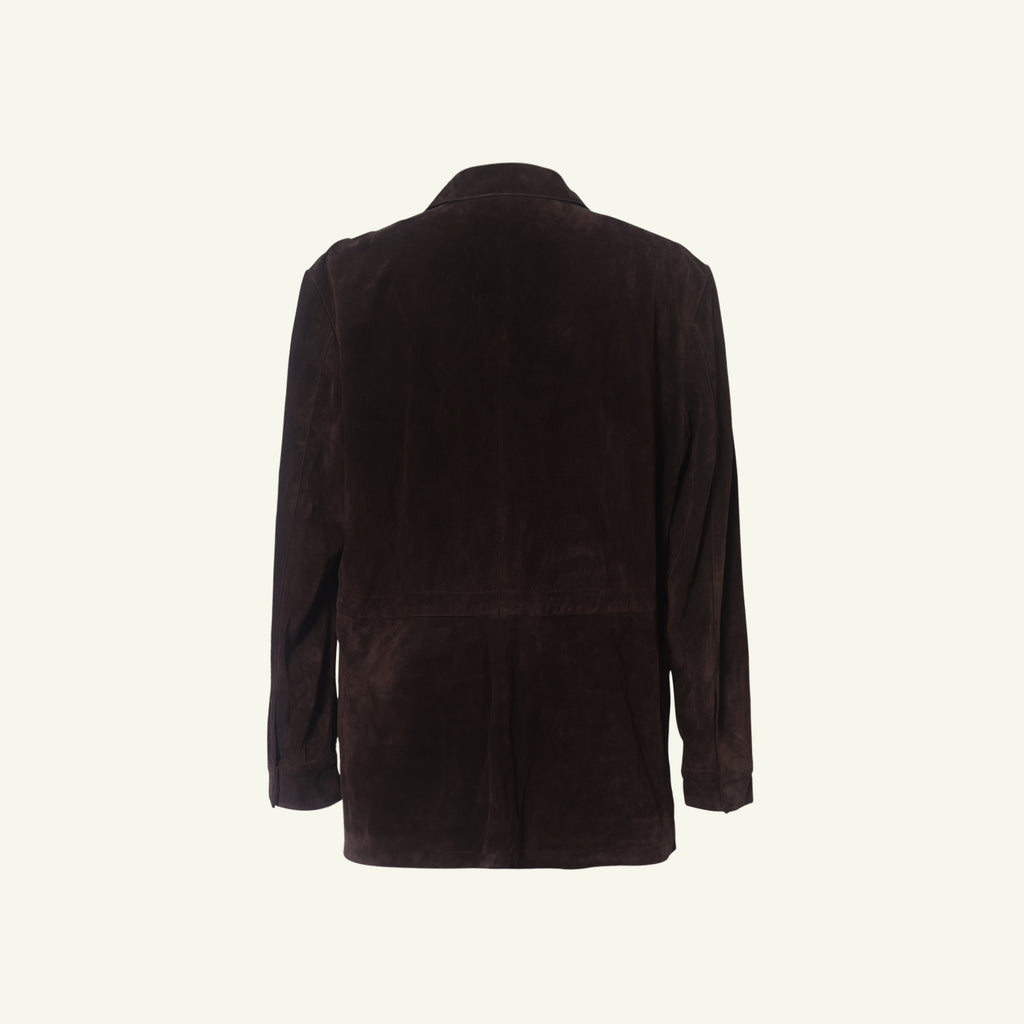 Suede Field Jacket - Bitter Chocolate