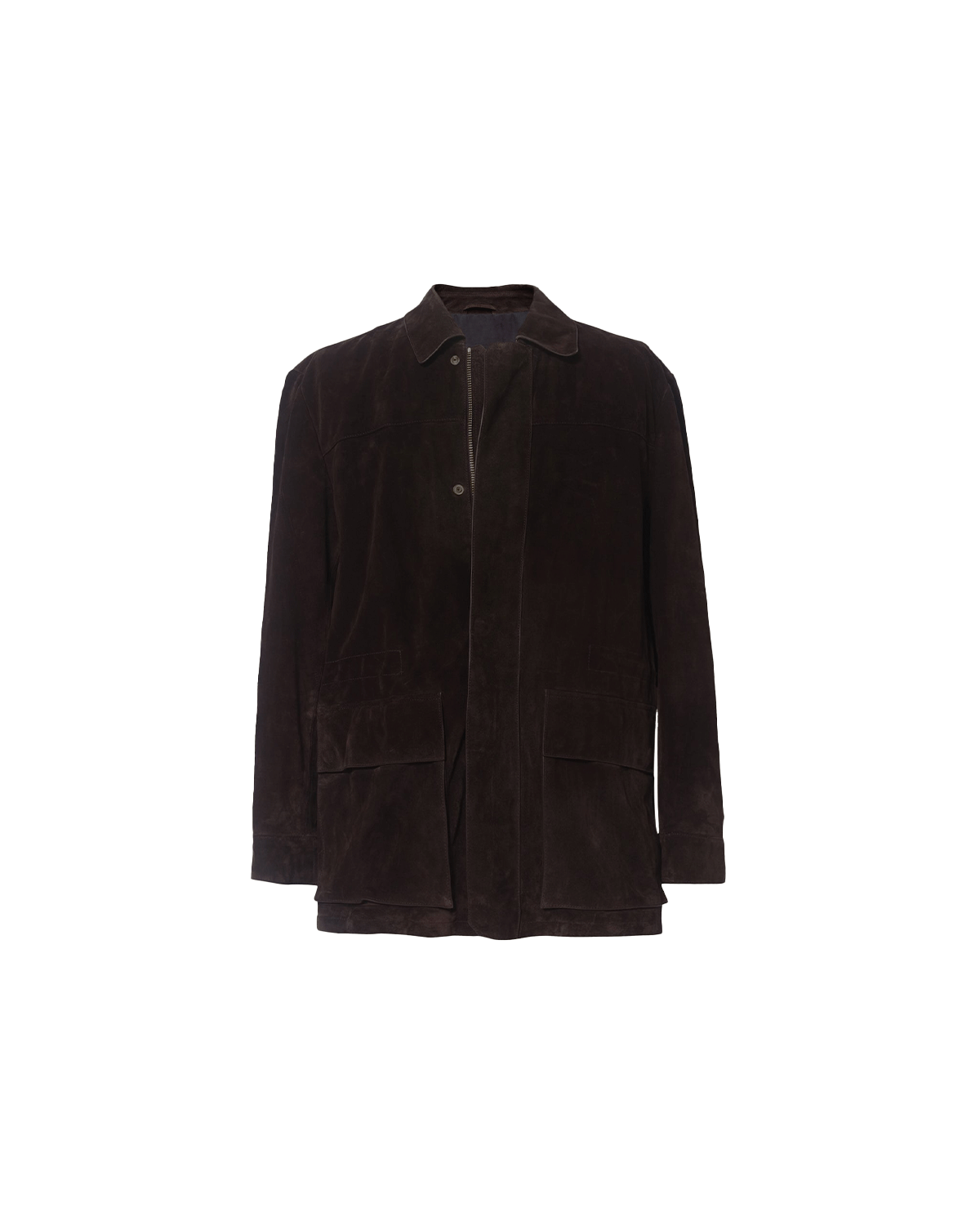 Suede Field Jacket - Bitter Chocolate