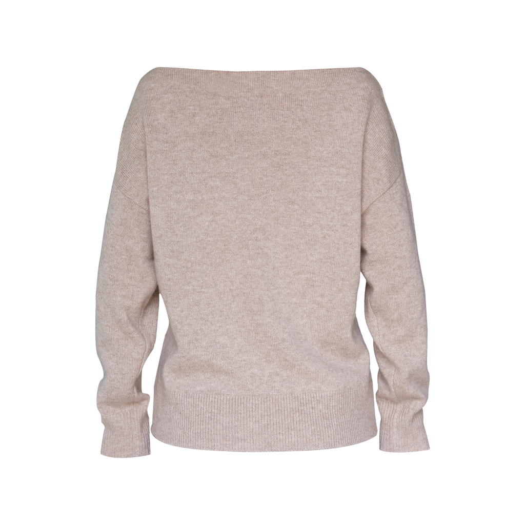 Amélie Boat Neck Sweater - Oat