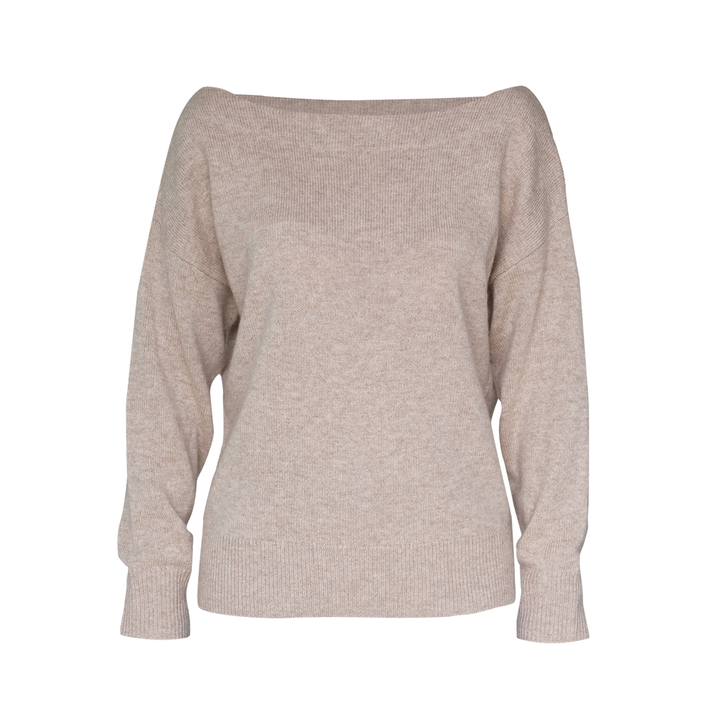 Amélie Boat Neck Sweater - Oat