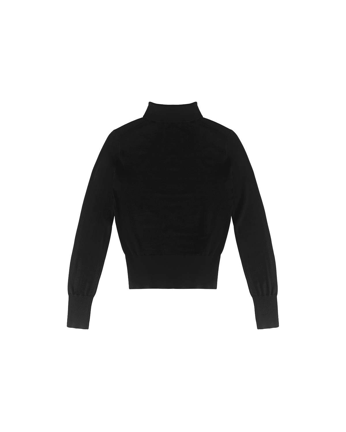 Cass Merino Roll Neck - Black