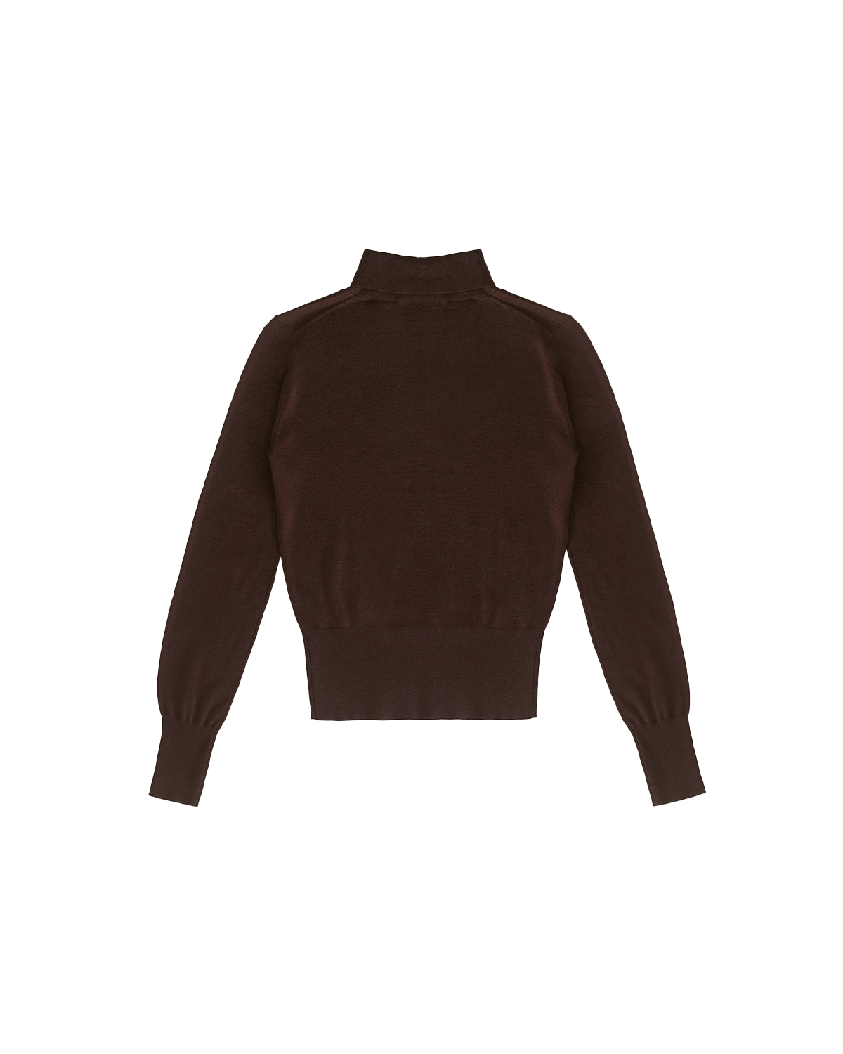 Cass Merino Roll Neck - Chocolate