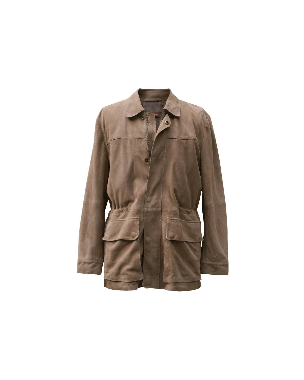 Suede Field Jacket - Taupe
