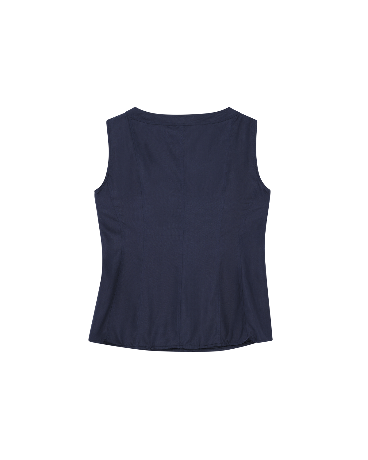 Bodice Top - Navy Dupioni
