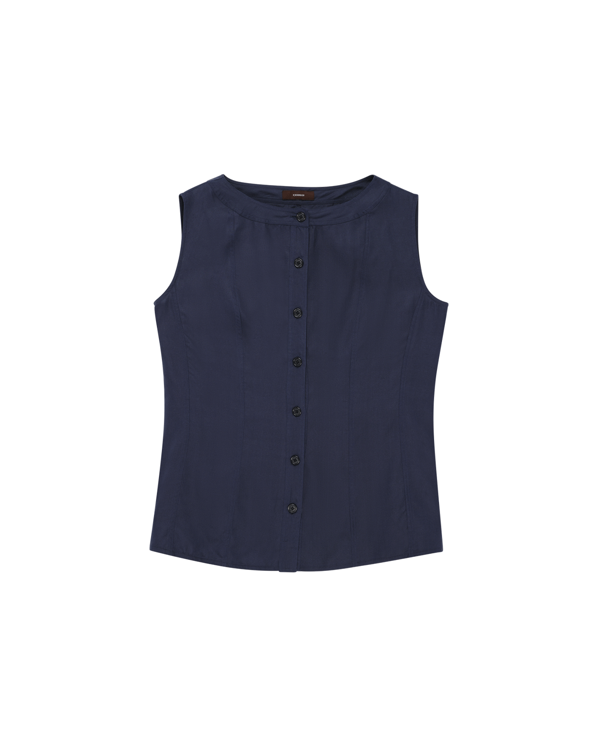 Bodice Top - Navy Dupioni