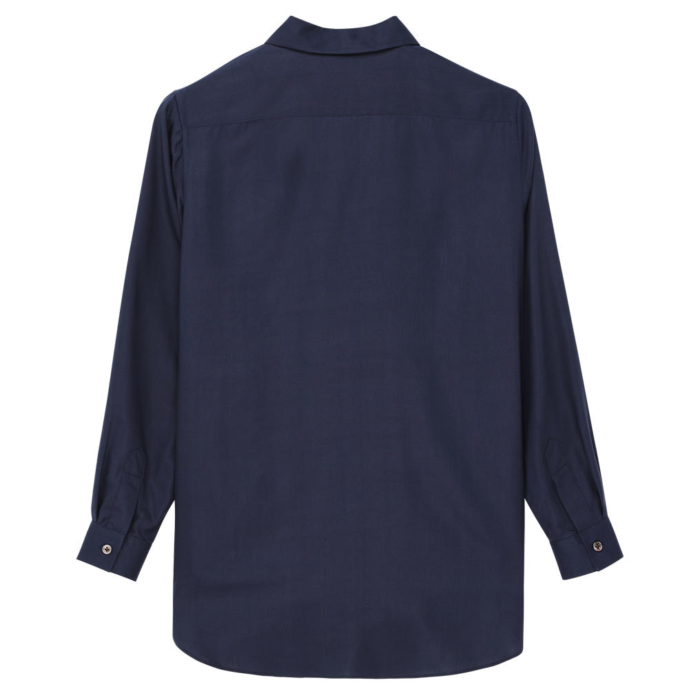Classic Shirt - Navy Dupioni