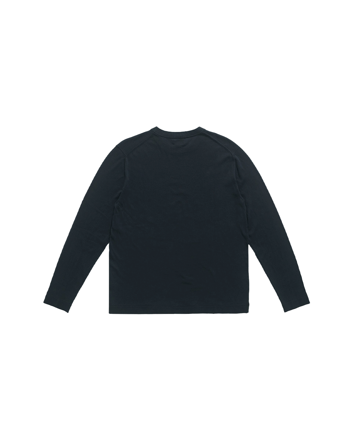 Ice Cotton Long Sleeve Top - Navy