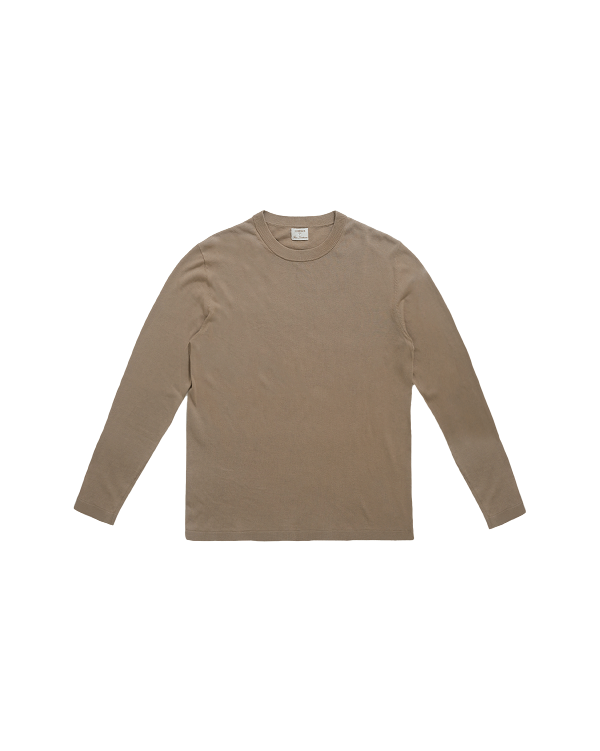 Ice Cotton Long Sleeve Top - Taupe