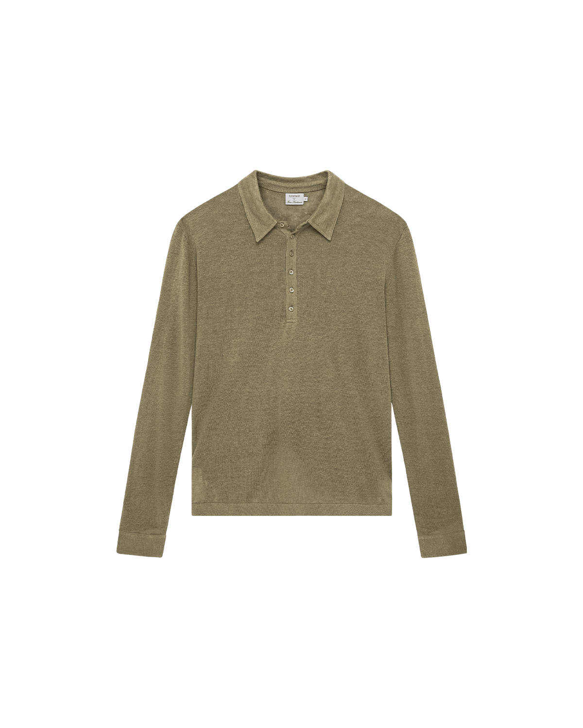 Linen Polo - Moss