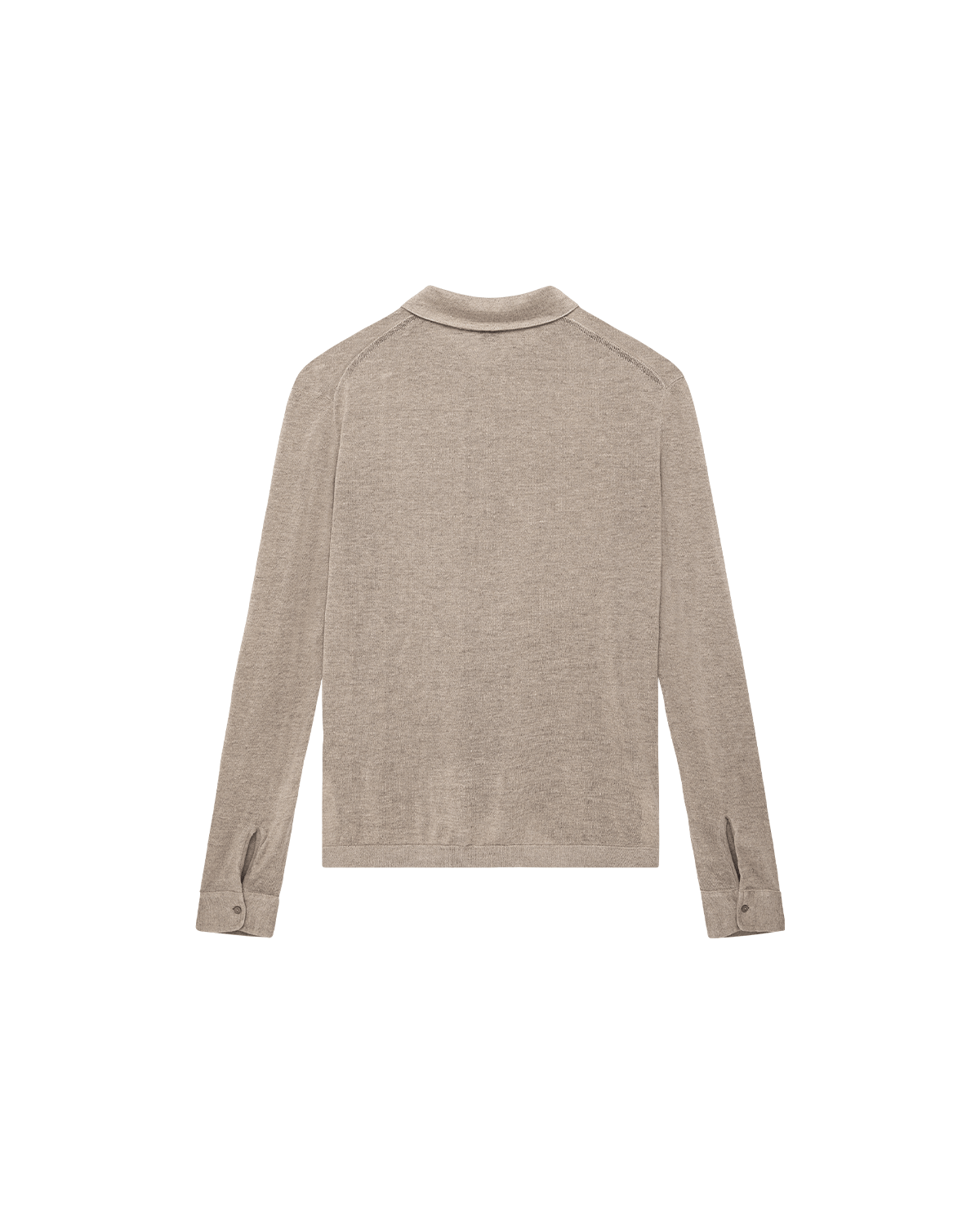 Linen Polo - Taupe