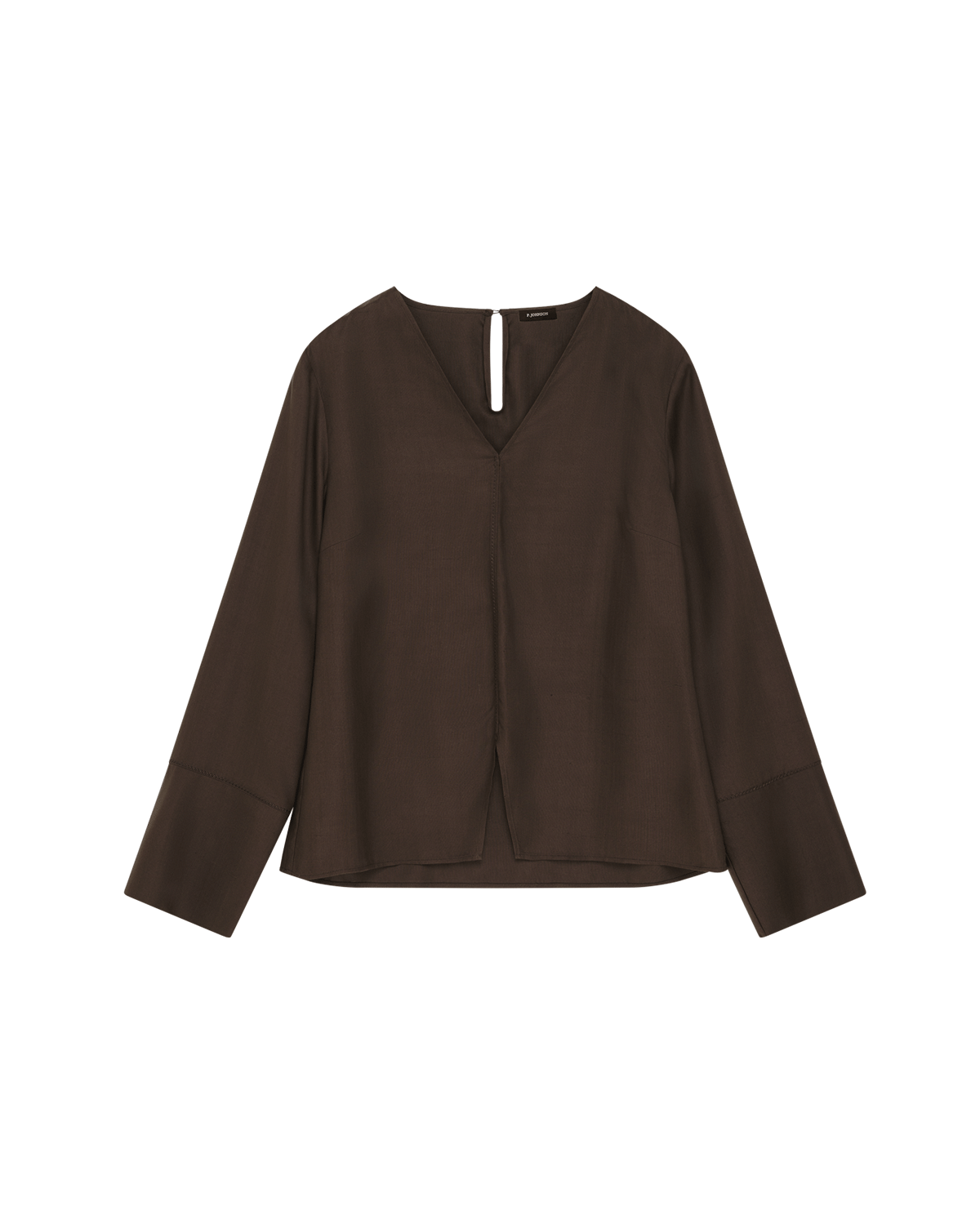 Maria Blouse - Chocolate Dupioni
