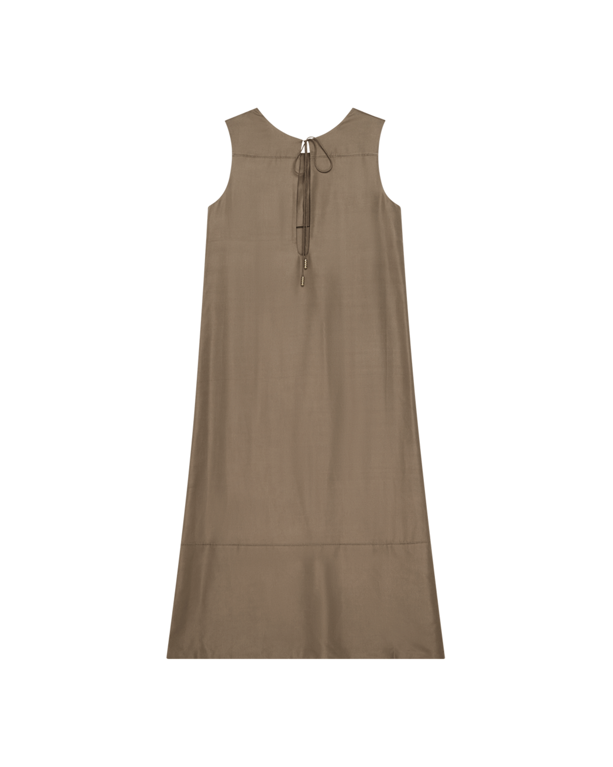 Maria Dress - Taupe Dupioni