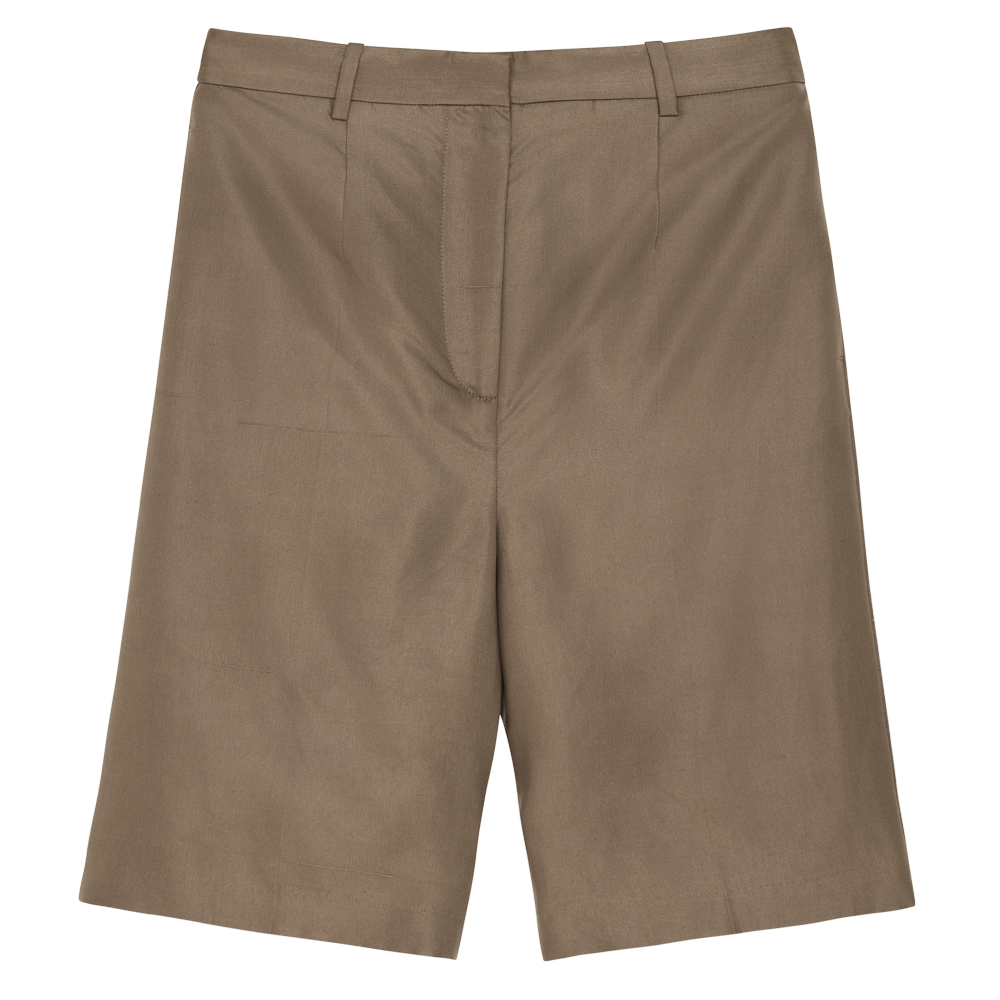 Maria Shorts - Taupe Dupioni
