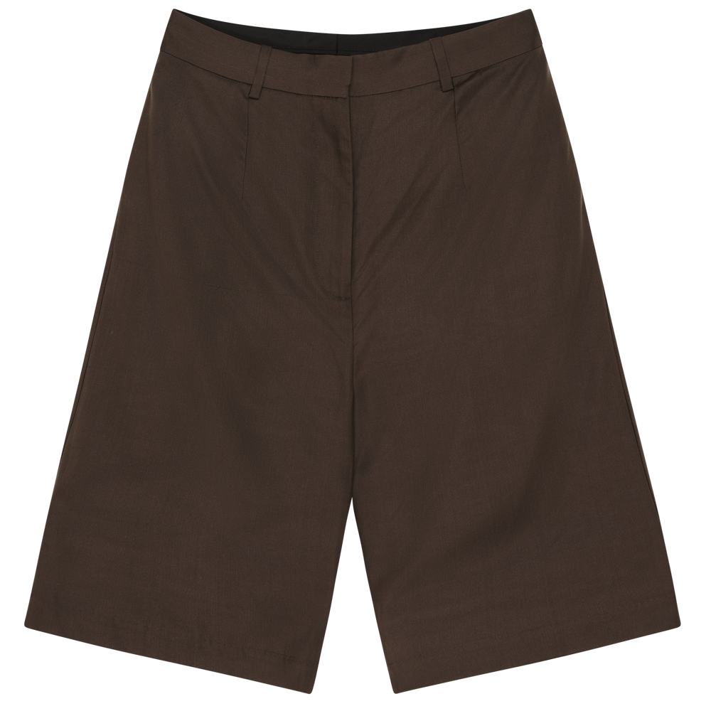Maria Shorts - Chocolate Dupioni
