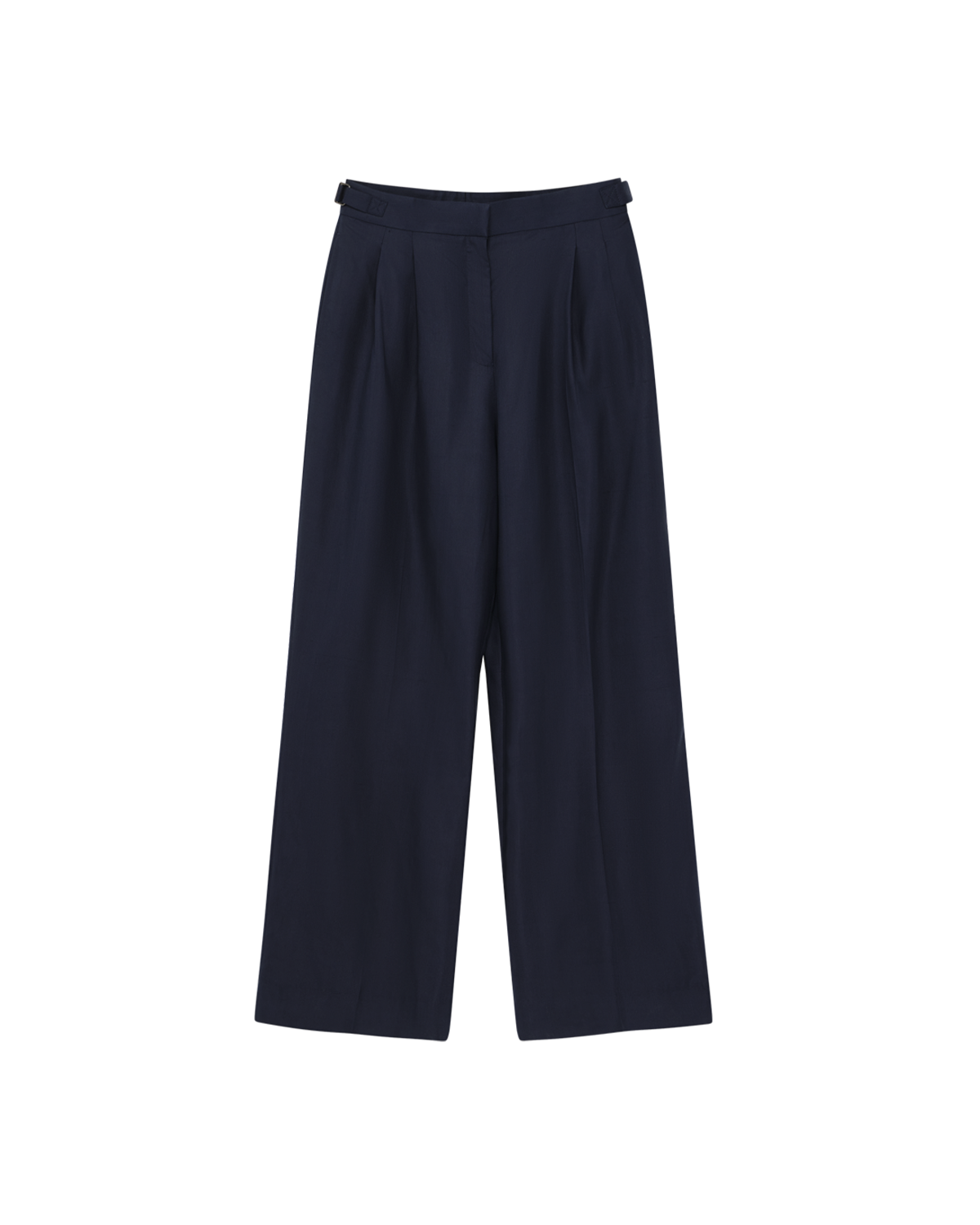 Perriand Trouser - Navy Dupioni