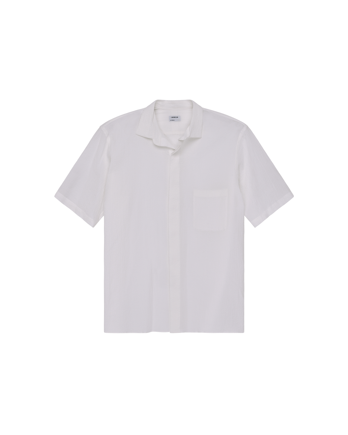 Resort Shirt I - White Fine Seersucker