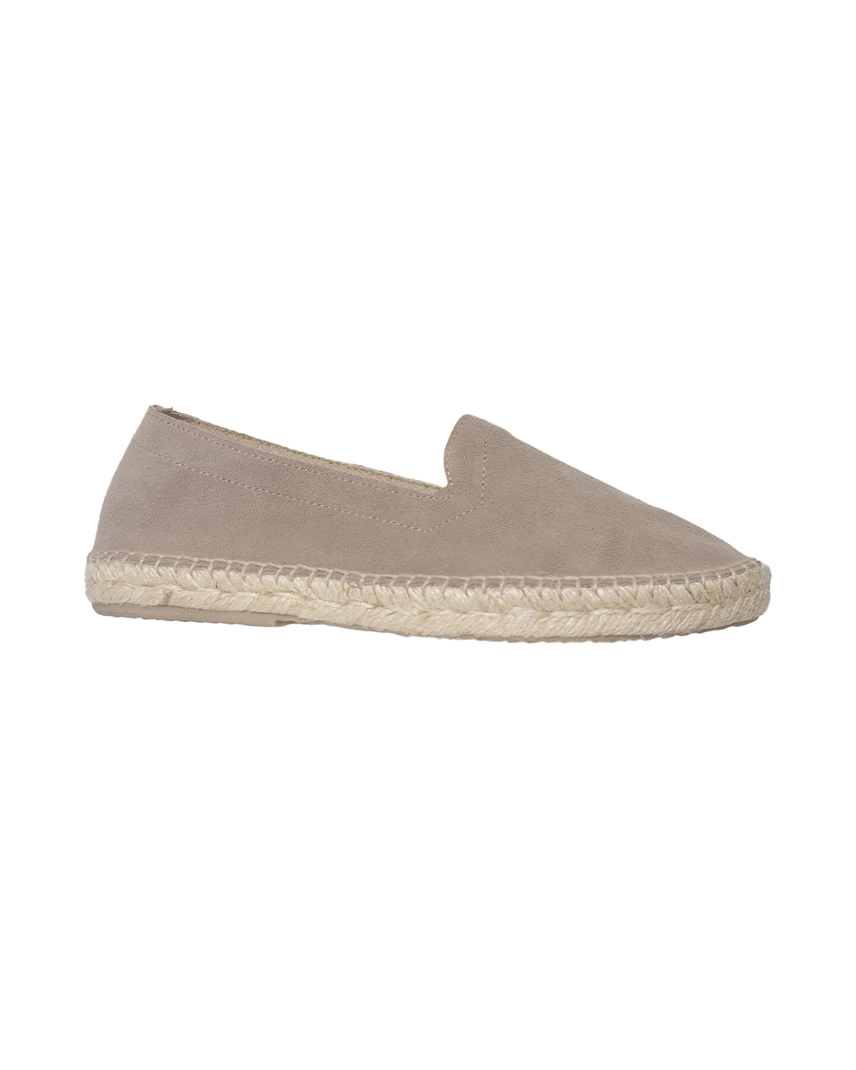 Suede Tonal Espadrille - Stone