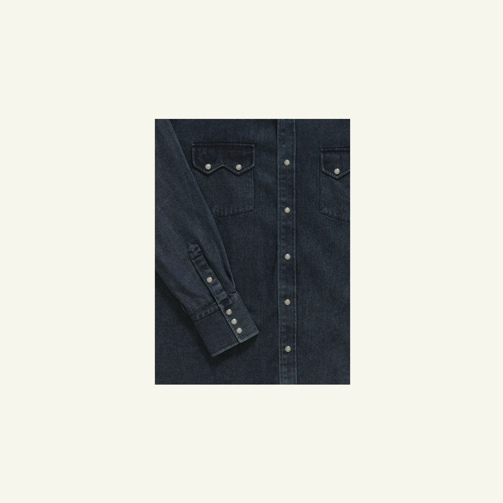 Western Shirt - Black Denim