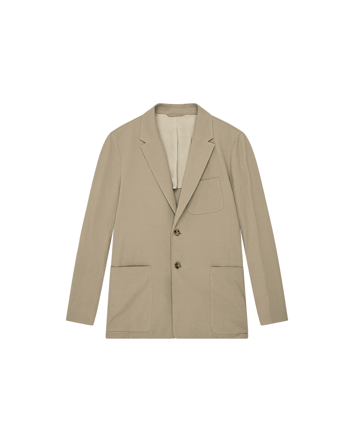 Slack Jacket - Taupe Seersucker