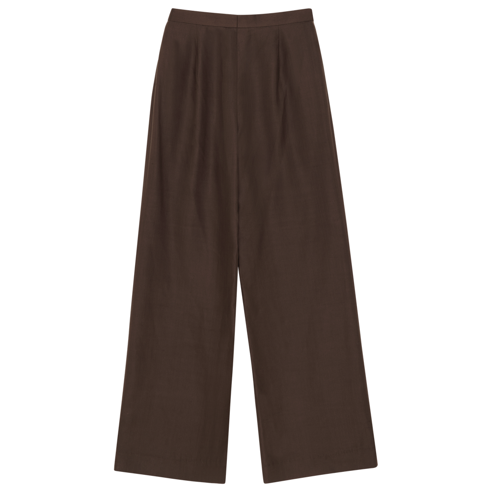 Sofia Trouser - Chocolate Dupioni