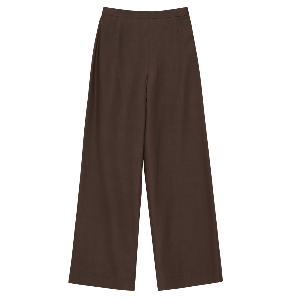 Sofia Trouser - Chocolate Dupioni