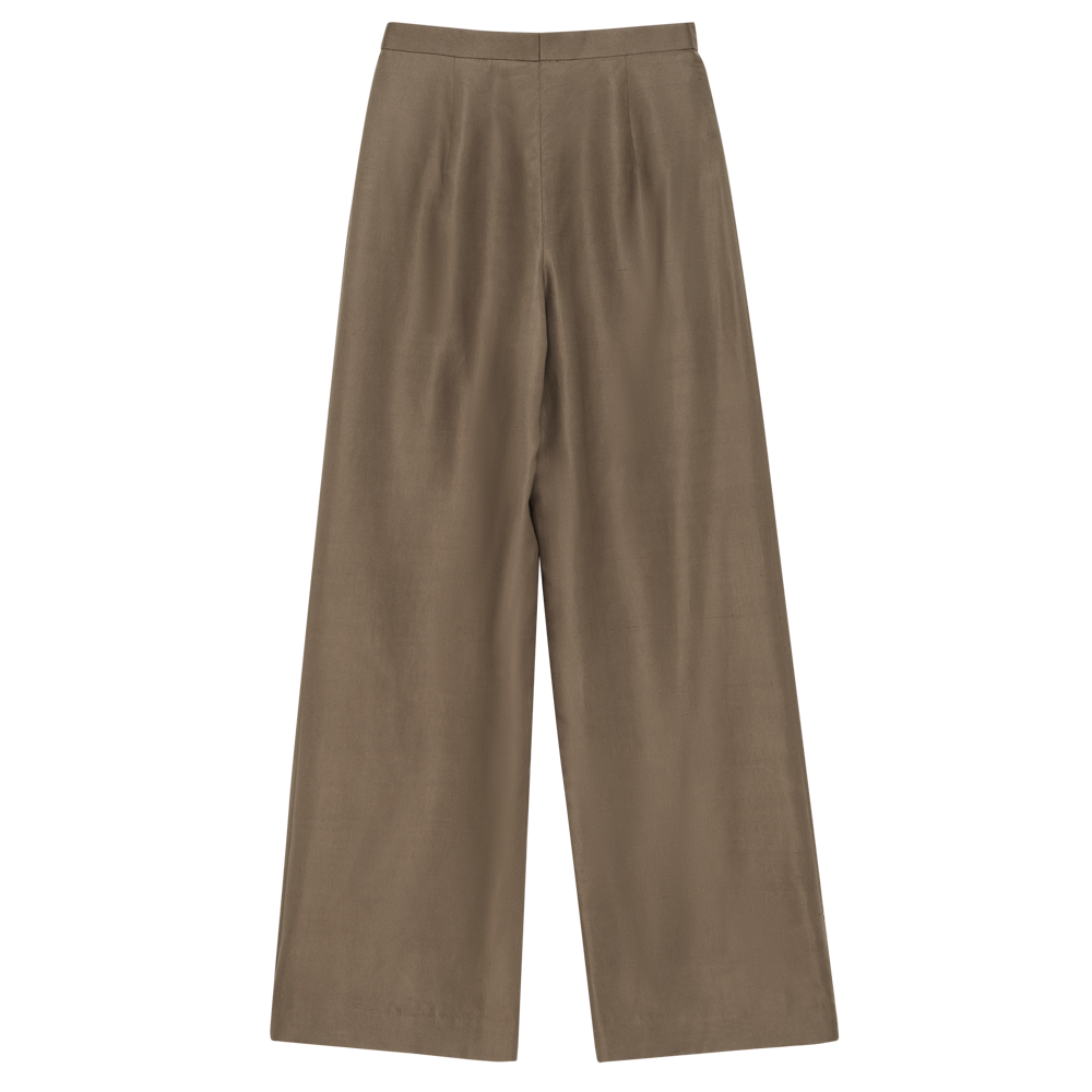 Sofia Trouser - Taupe Dupioni