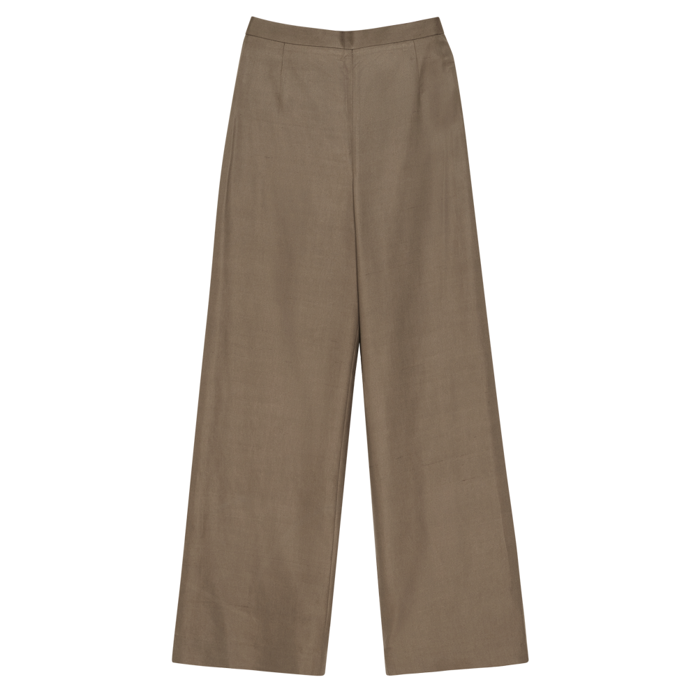 Sofia Trouser - Taupe Dupioni