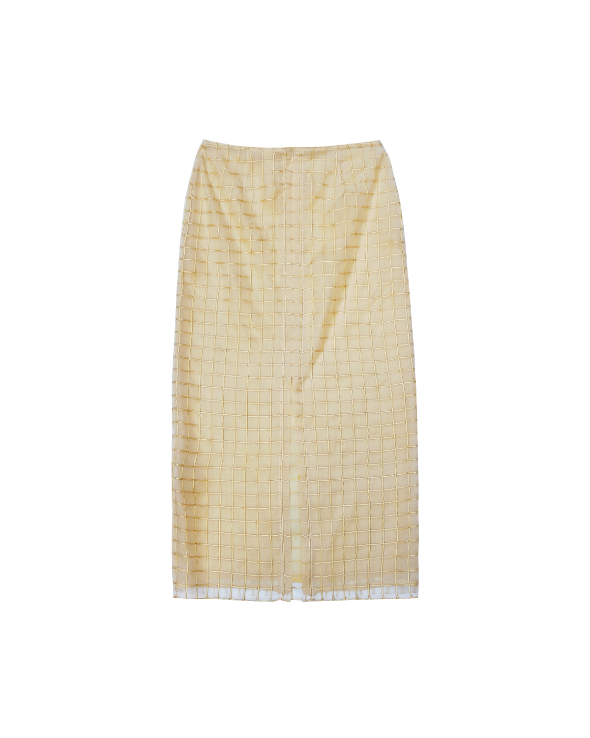 Tia Skirt - Gold Check