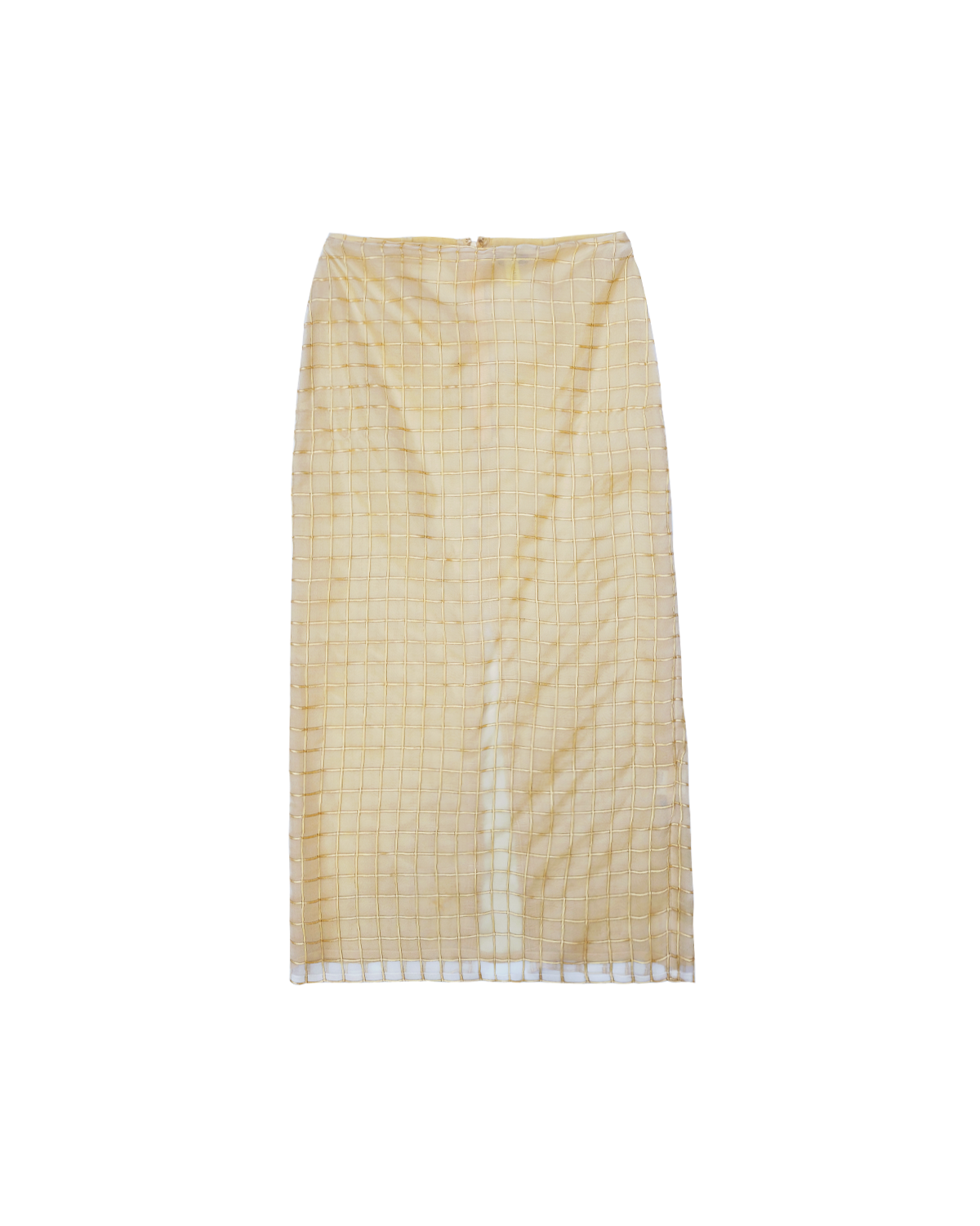 Tia Skirt - Gold Check