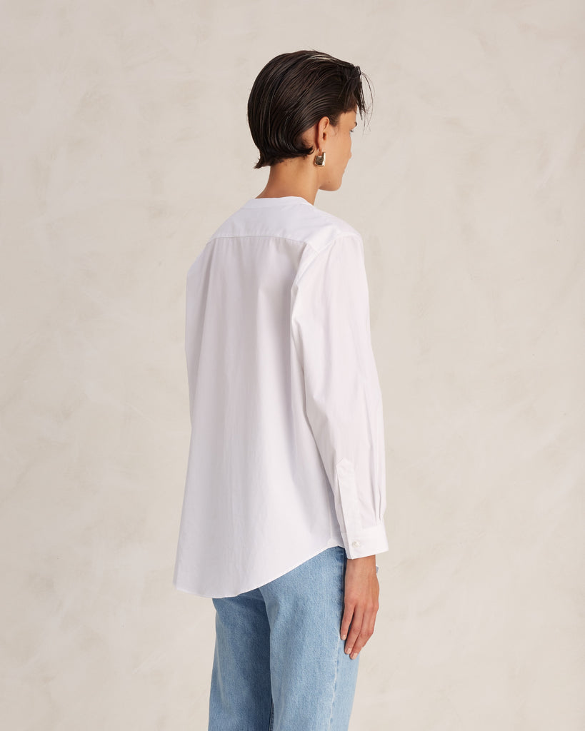 White Poplin Lucia Shirt