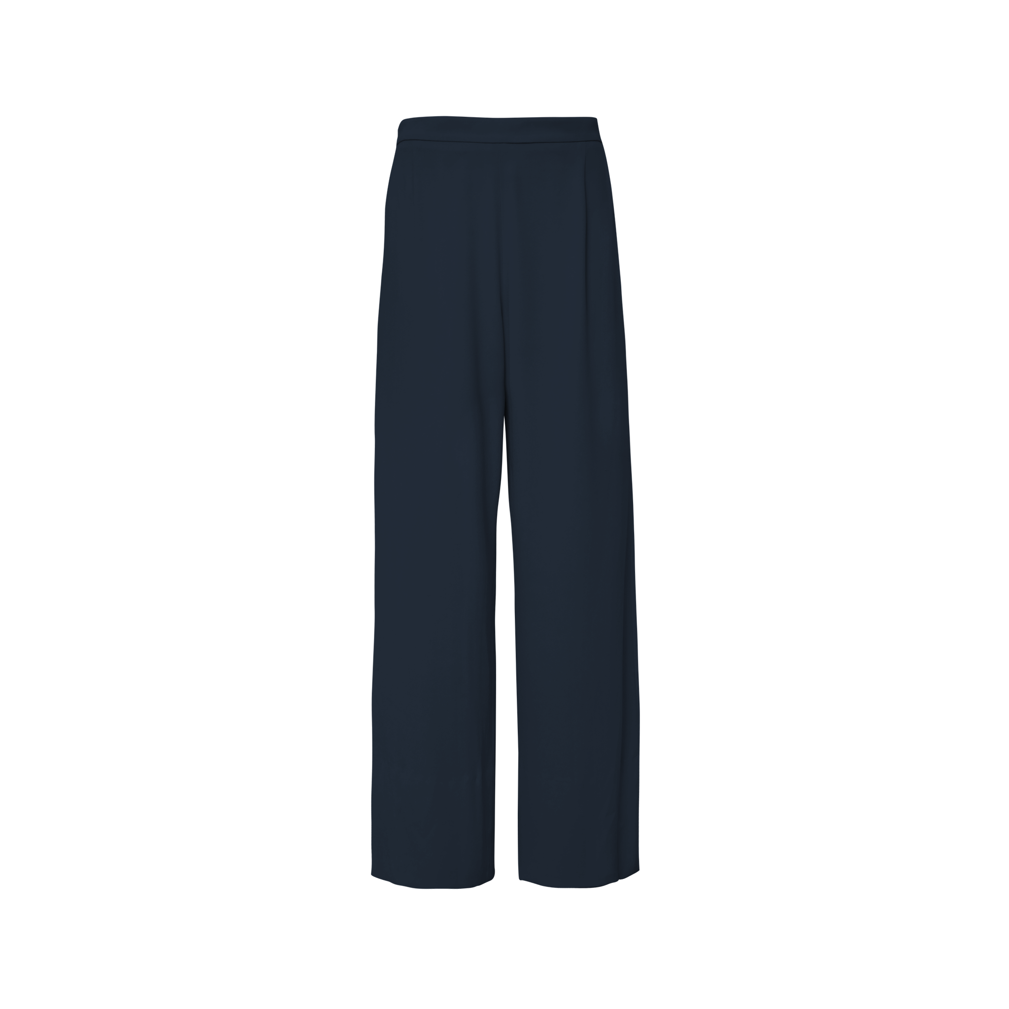 Navy Silk Sofia Trouser