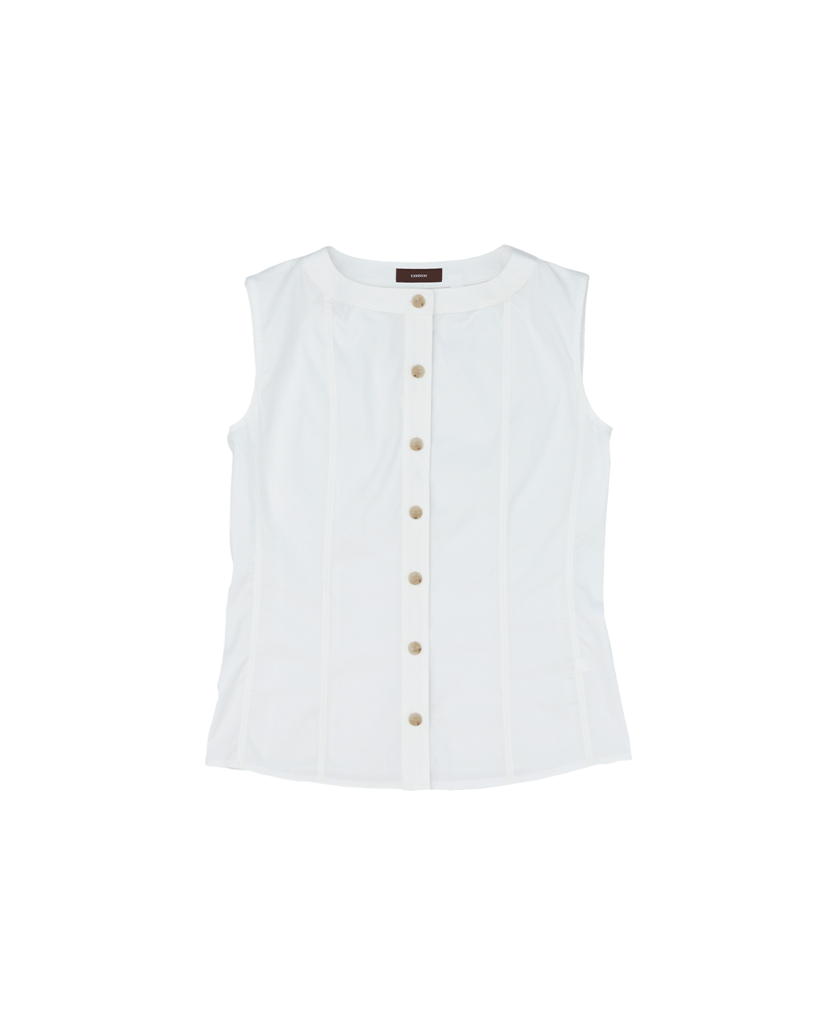 Bodice Top - White Poplin