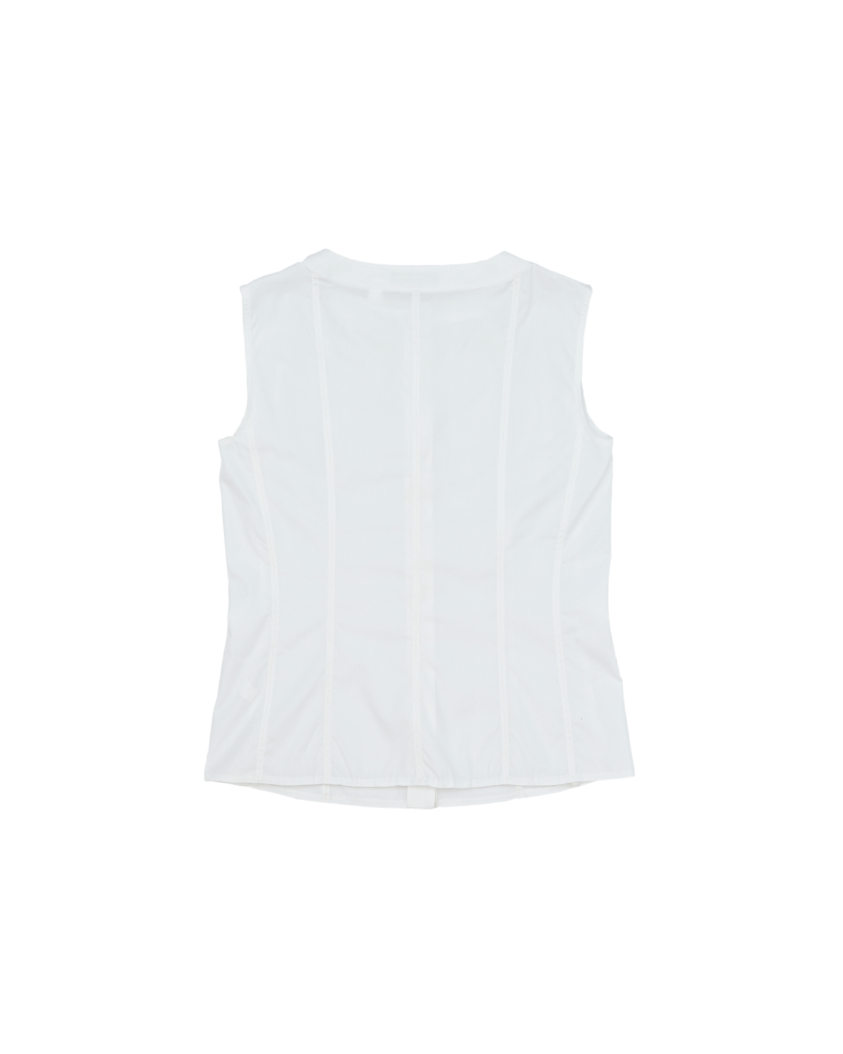 Bodice Top - White Poplin