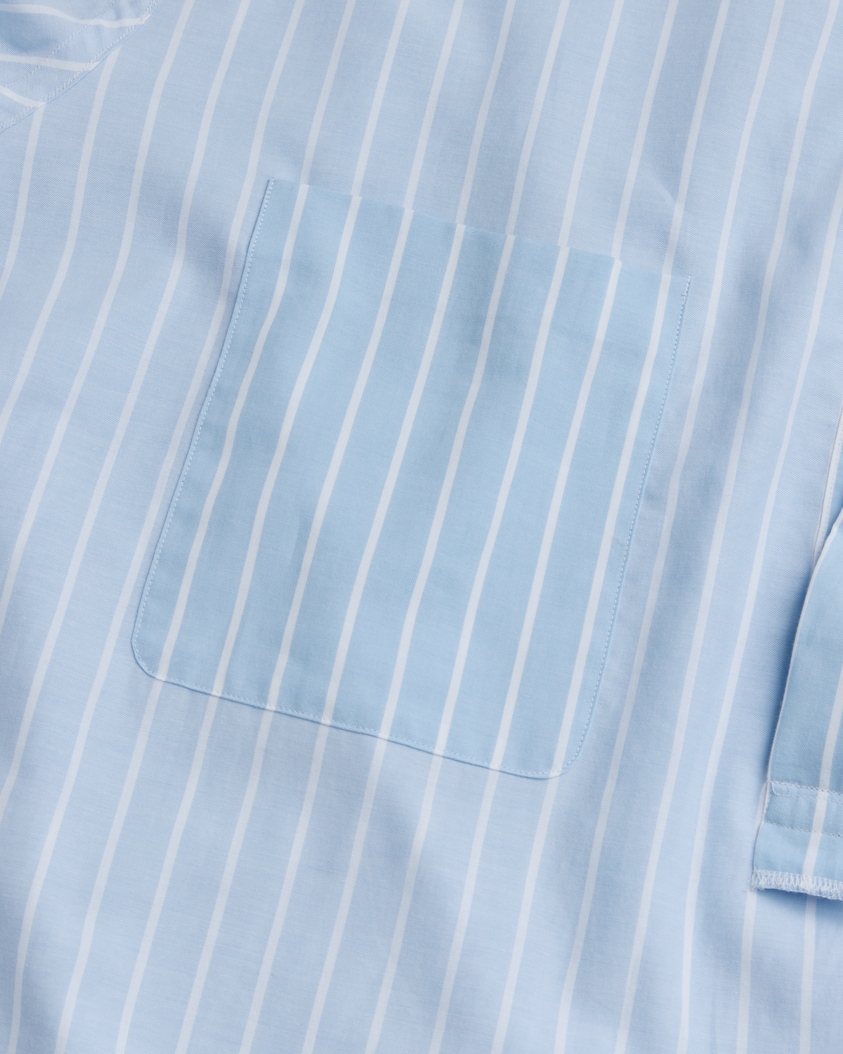 Fine Twill Popover - Blue Stripe