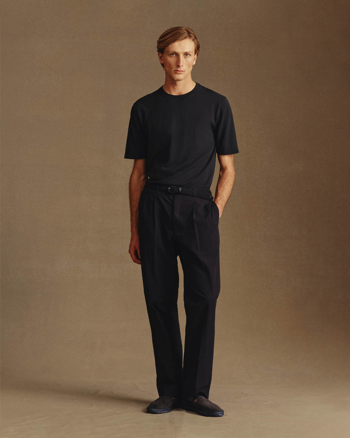 Ice Cotton Tee - Navy