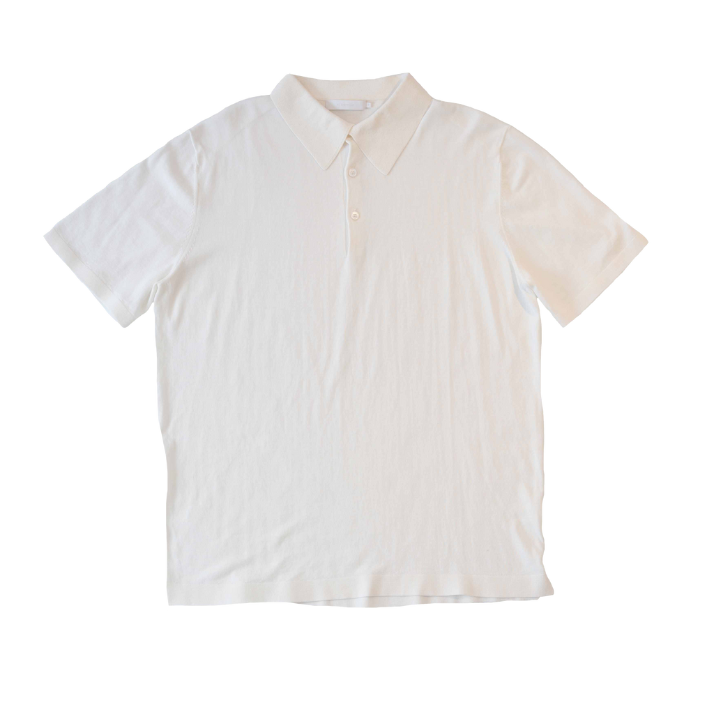 Off White Ice Cotton Polo