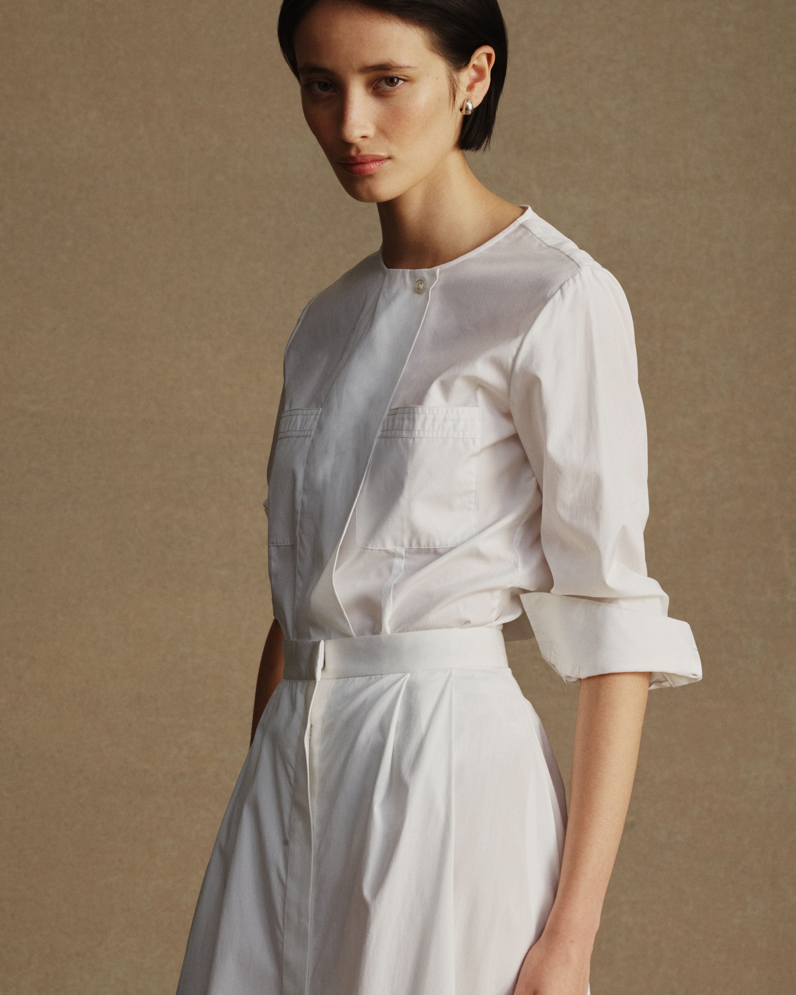 Inès Shirt - White Poplin