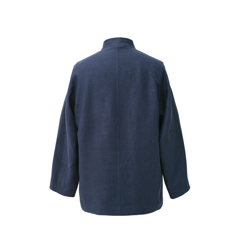 Navy Twill Linen Corbu Jacket